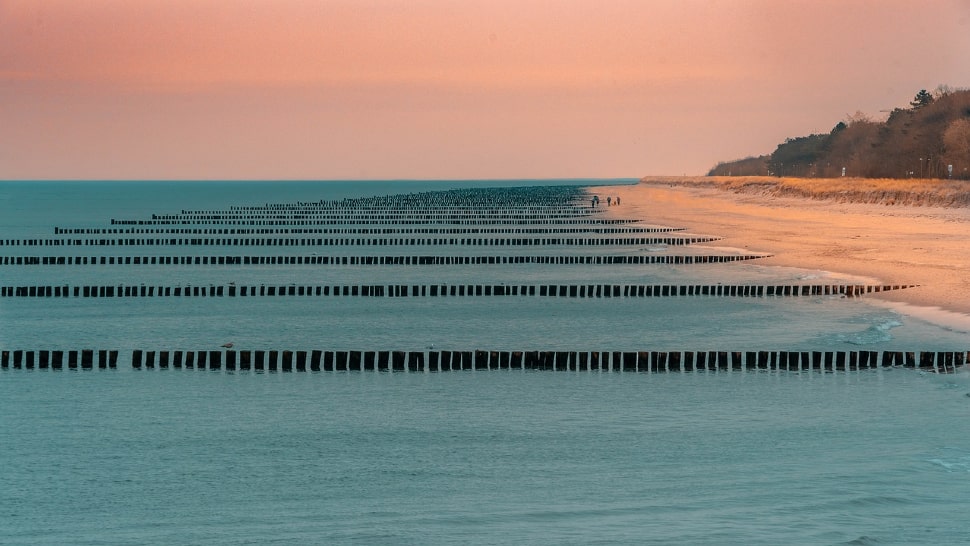 Strand in Deutschland: Darß bei Sonnenaufgang Strand in Deutschland: Darß bei Sonnenaufgang
