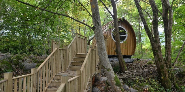 Glamping: Hütte im Wald fürs campen Glamping: Hütte im Wald fürs campen