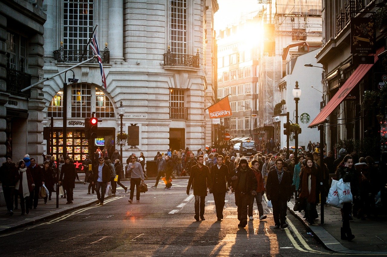 Black Friday Shopping Fußgängerzone